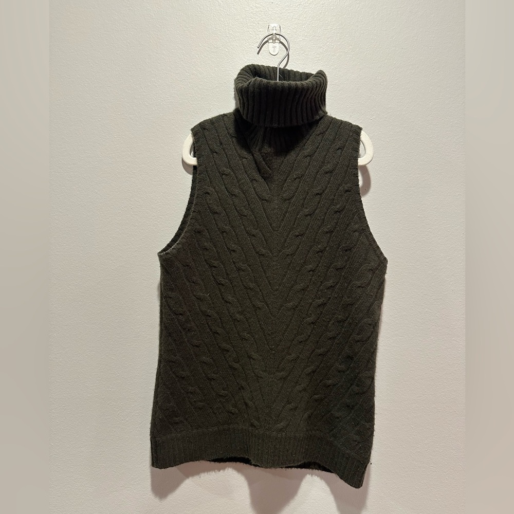 Ralph Lauren Black Label Cashmere cable knit turtleneck size M